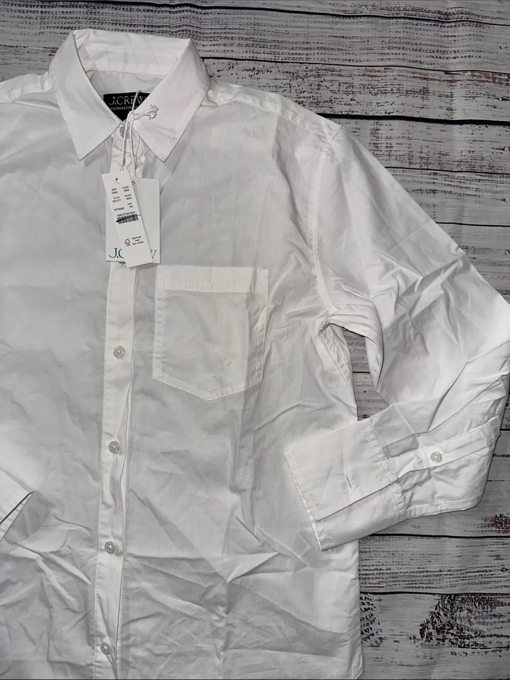 J. Crew Garçon classic shirt in cotton poplin Sz. 0